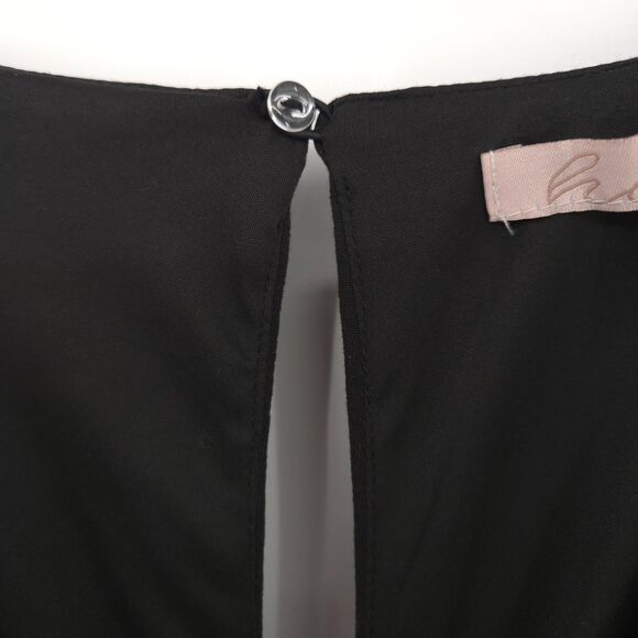 Anthropologie Hutch wide-leg jumpsuit Size 2X black sleeveless smocked waistband - Picture 6 of 11